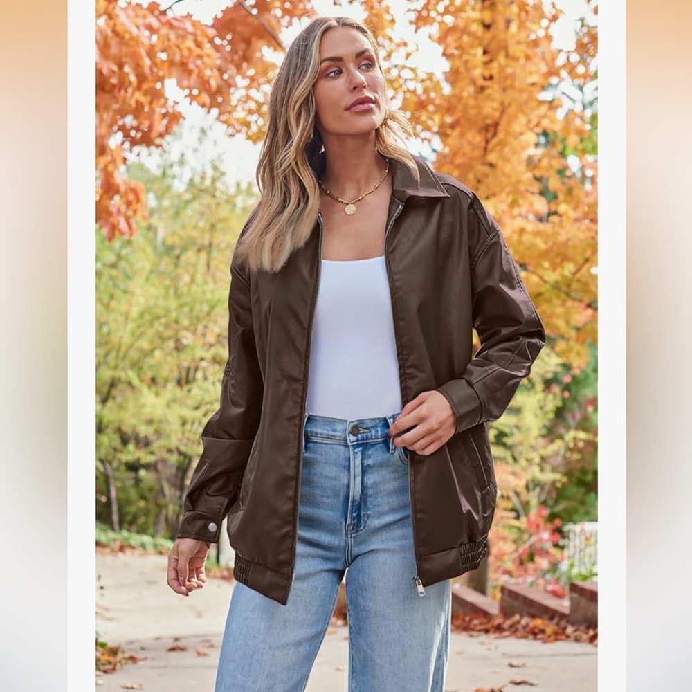 Brown Leather Women's Jacket